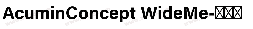 AcuminConcept WideMe字体转换